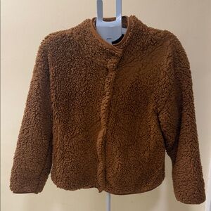 Maurices Chocolate Brown Teddy Jacket